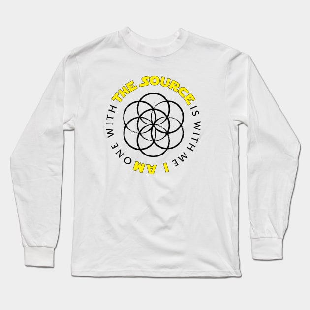 The Source is with me (seed of life) - light colors Long Sleeve T-Shirt by YelloCatBean